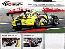 Tablet Screenshot of foerch-racing.com